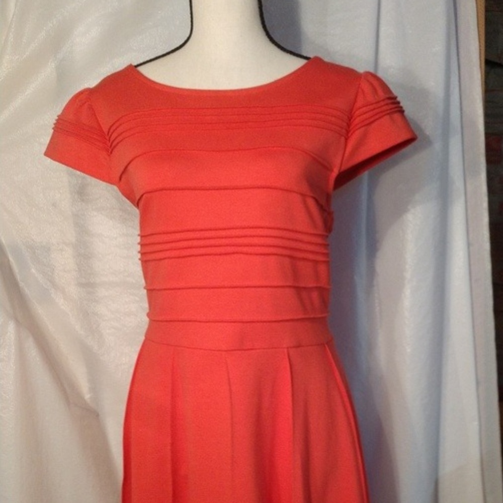 Coral cocktail dress